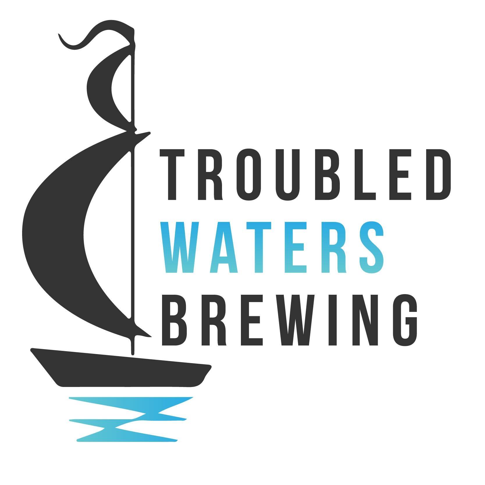 Logo for Troubled Waters Brewing